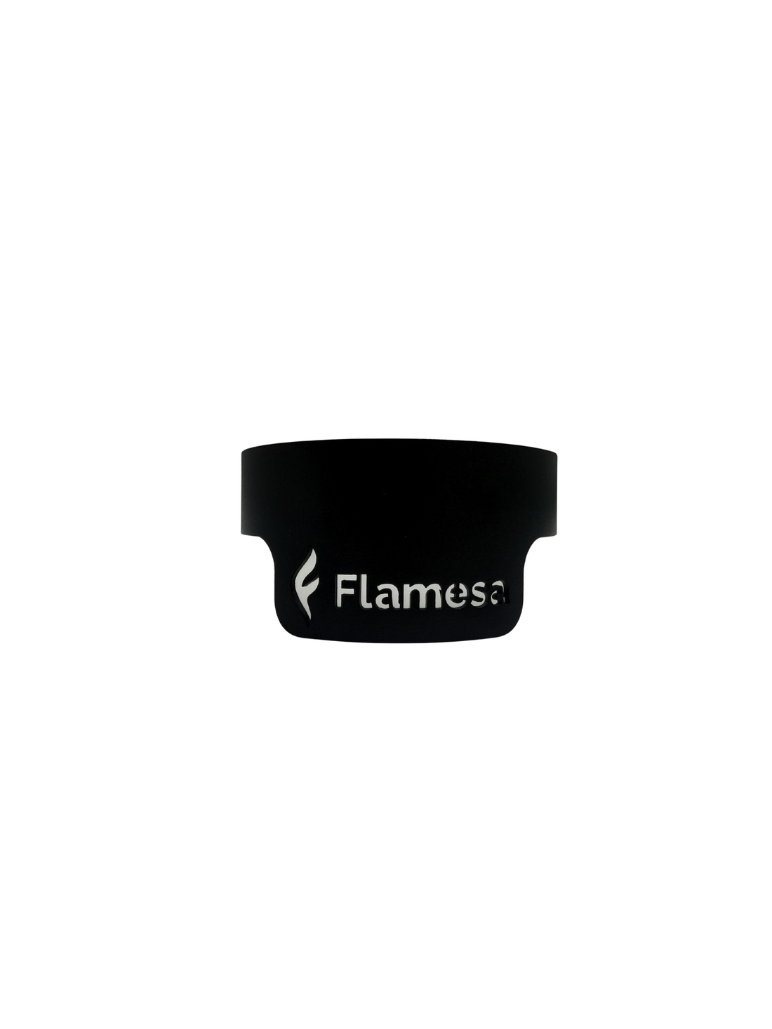 Soporte para tubo de vidrio con logotipo | Estufas de pellets de exterior Flare y Lumina | Flamesa®