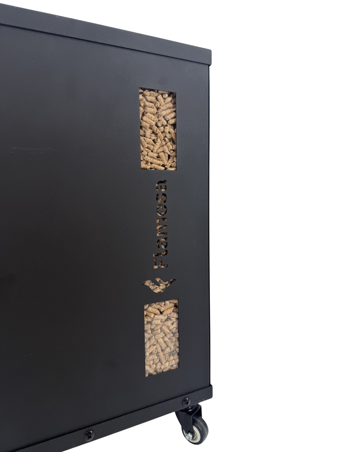 Contenedor para pellets con ruedas | Flamesa®