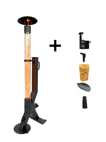 Kit de inicio para estufa de pellets – Flamesa® Flare – Kit completo con accesorios