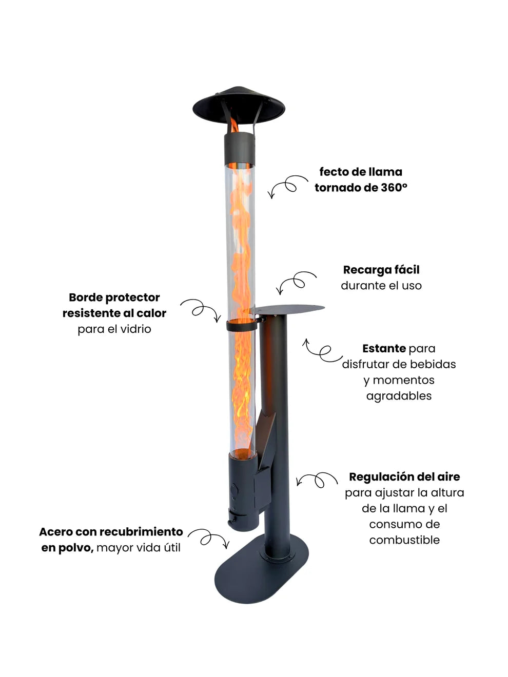 Kit de inicio para estufa de pellets Flamesa® Lumina – Kit de inicio con accesorios