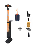 Kit de inicio Flamesa® Lumina – estufa de pellets con Flamesa Vulcan de regalo y accesorios