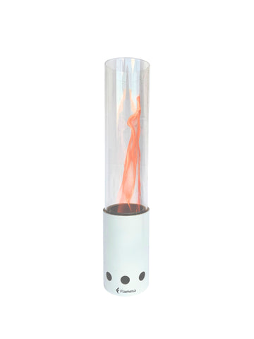 Flamesa® Pyra Blanco – Brasero de pellets de mesa