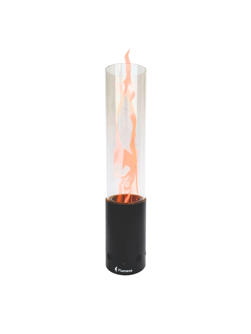 Flamesa® Pyra Negro – Brasero de pellets de mesa