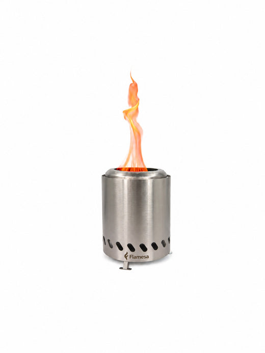 Flamesa® Vulcan – Brasero de pellets de mesa para exterior